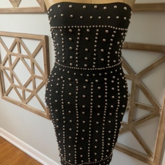 Beaded Akira Bandage Dress - Picture 5 of 5
